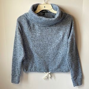 Derek Heart Women's Small Cowlneck Cropped Pullover